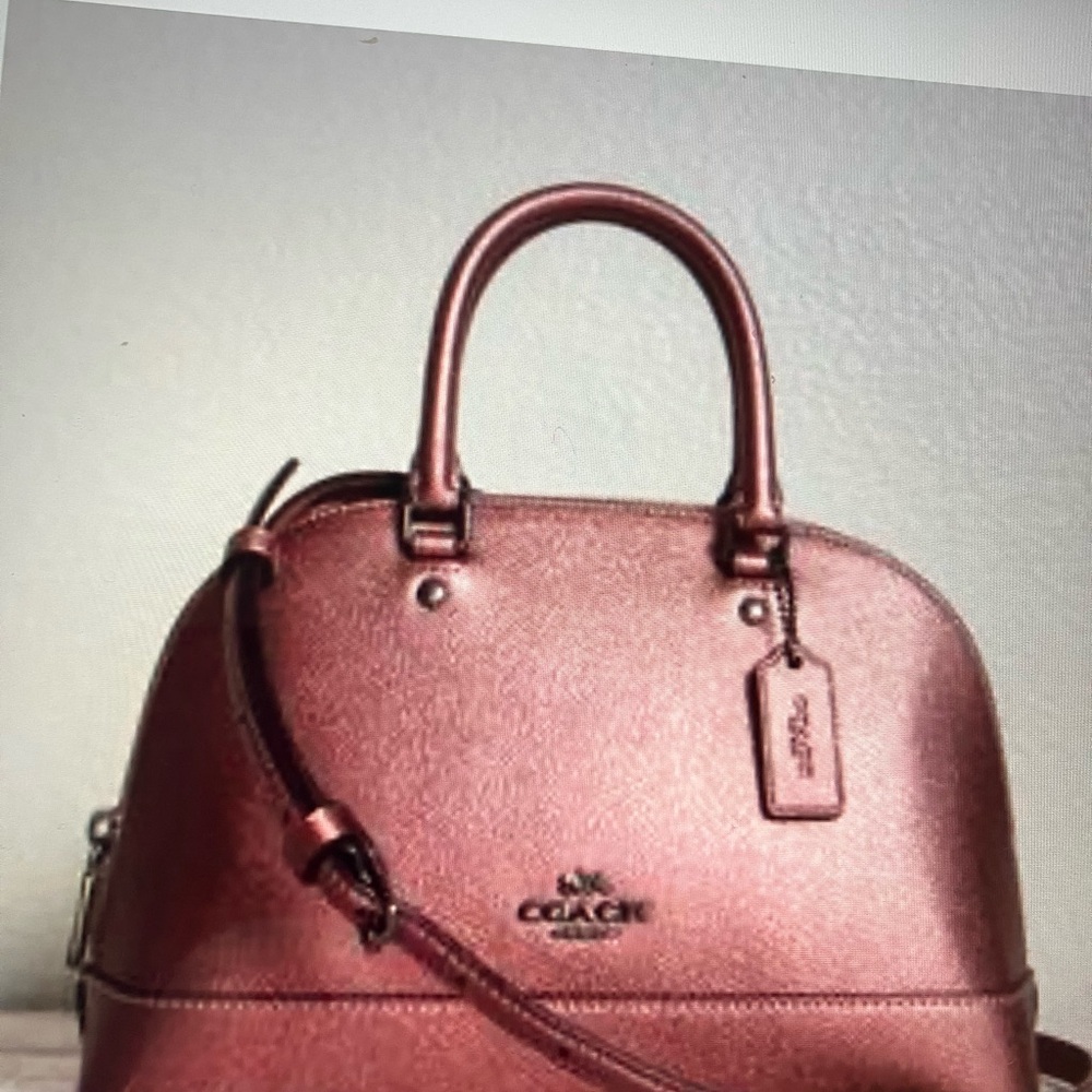 Coach Shimmering Rose mini Satchel F 29170
